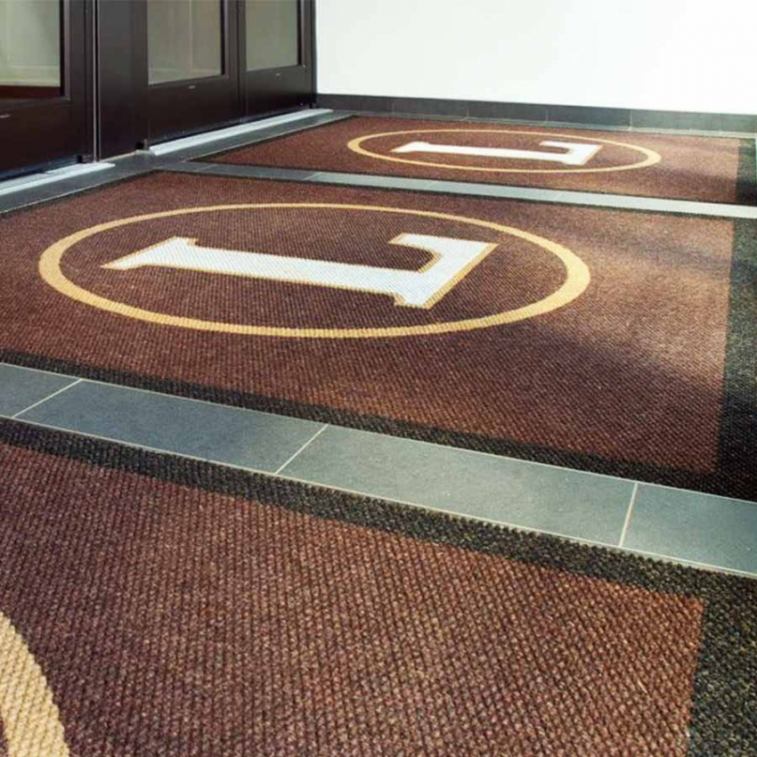 Personalisierte Eingangsmatten Matte Kratz-Logo - 0 - PRECISION NIB