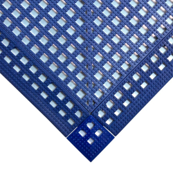 Hygienische Gitterroste Bodenfliesen aus Weich-PVC - 57.866667 - Flexi-Deck