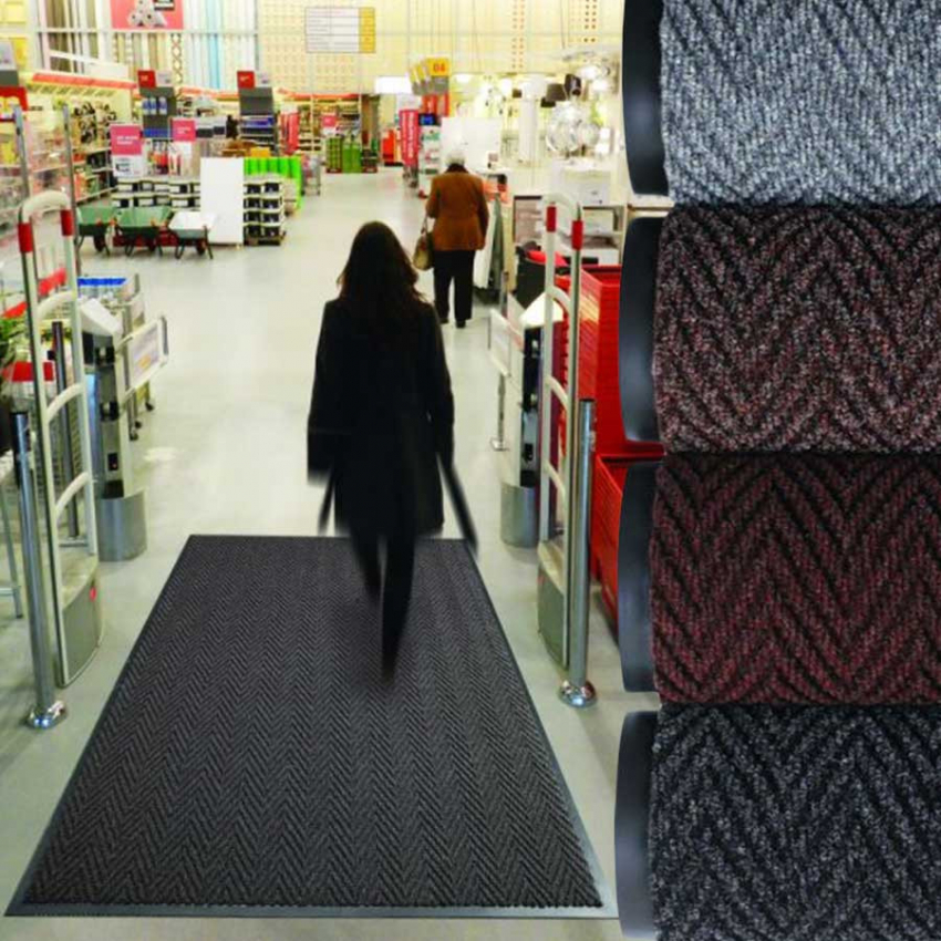 Kratzige Teppiche Tapis d'entrée à chevron - 46.8 - 118 ARROW TRAX