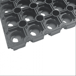 Gitterroste aus Gummi Caillebotis à creux ronds - 102 - JK GUM TOP