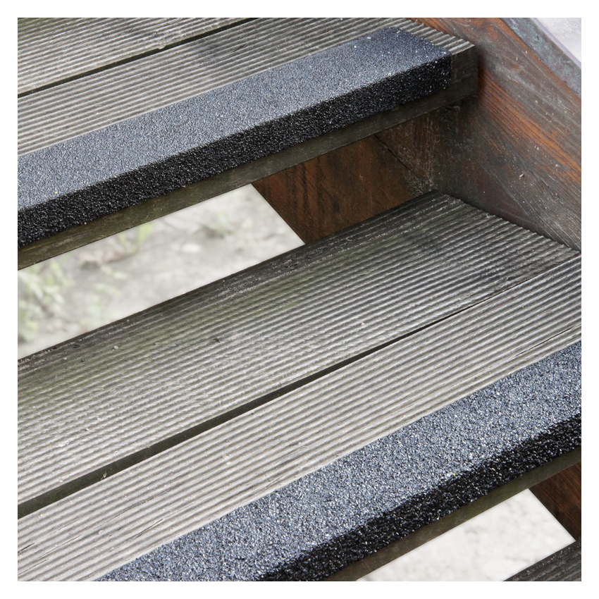 ERP-Zugänglichkeit Profil de nez de marche en fibre de verre court - 18 - NDM verre court