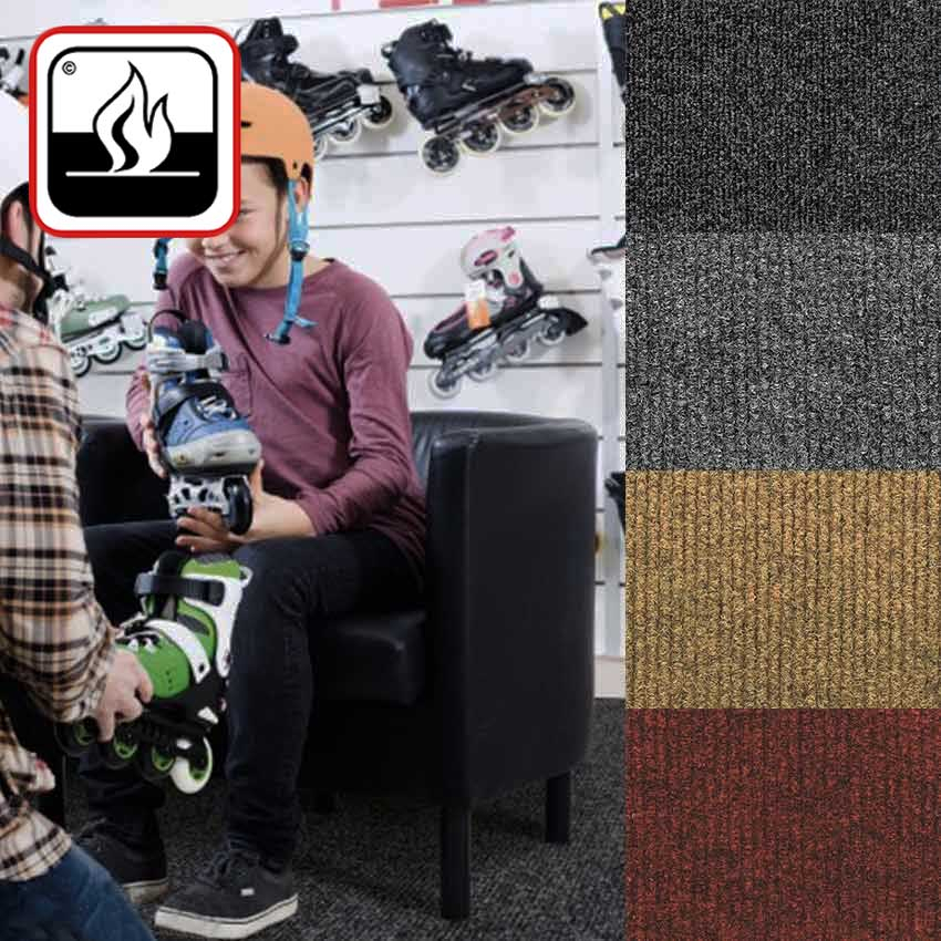 Kratzige Teppiche Tapis en rouleau classé feu - 34.8 - CORRIDOR